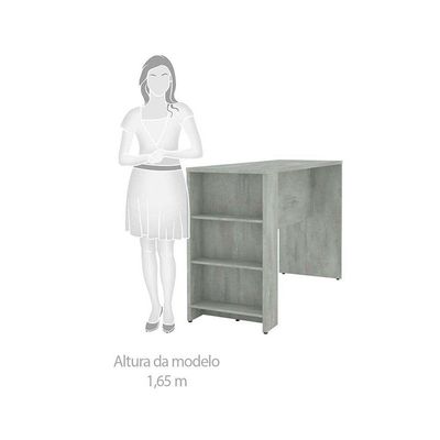 Bancada Mesa Gourmet Para Cozinha 150cm X 97cm Concreto