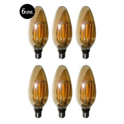 Lampadas De Led Kit 6 Multi Filamento Bivolt 30W Iluminação Bivolt