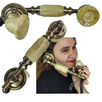 Gancho Monofone Vintage Estilo Retro Telefone Fixo Rj11