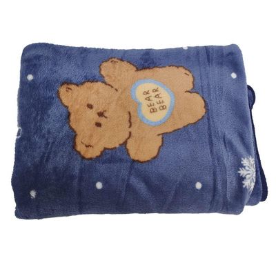Manta Cobertor Infantil Aveludado Mantinha Toque Macio Urso
