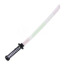 Espada Ninja Katana Samurai Som E Luz À Pilha Preto