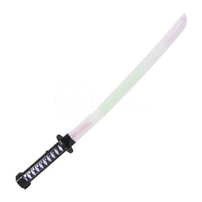 Espada Ninja Katana Samurai Som E Luz À Pilha Preto