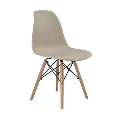 Conjunto Mesa Eames Branca 90cm + 4 Cadeiras Fendi