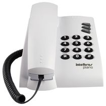 Telefone com Fio Intelbras Pleno sem Chave Cinza Artico