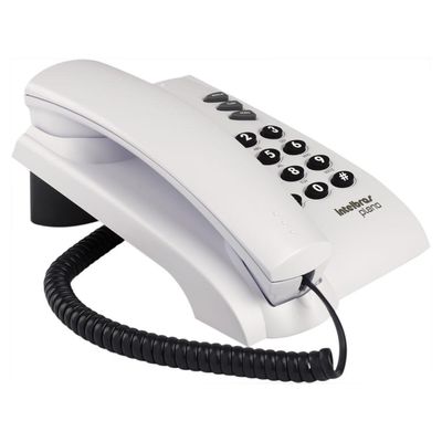 Telefone com Fio Intelbras Pleno sem Chave Cinza Artico