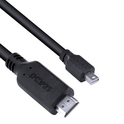 Cabo Mini Displayport Macho para HDMI 2.0 Macho 2 Metros - PMDPH-2