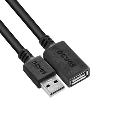 Cabo Extensor USB a 2.0 Macho para USB a 2.0 Femea 28AWG Puro Cobre 2 Metros - PUAMF2-2