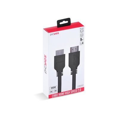 Cabo HDMI 2.0 4K 28AWG Puro Cobre 5 Metros - PHM20-5