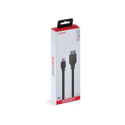 Cabo Mini Displayport Macho para Displayport Macho V.1.2 28AWG Puro Cobre 2 Metros - PMDDPM-2