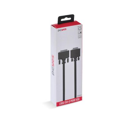 Cabo DVI-I 24+5 para VGA 15 Pinos Macho 2 Metros - PDVM15-2