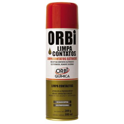 Limpa Contato Eletrico Aerosol 300ML / 209G ORBI Quimica