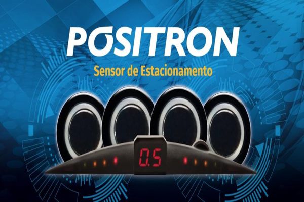 Sensor de Estacionamento Positron 4 Sensores PS220 Branco