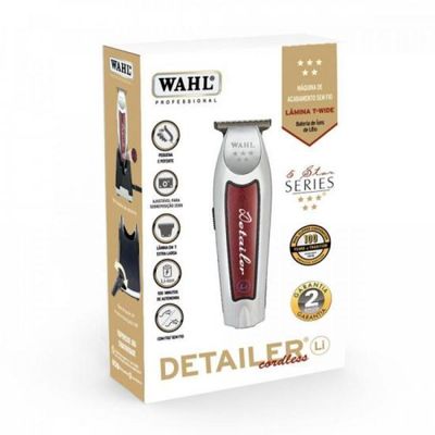 Maquina de Corte sem Fio Detailer Lithium Cordless Prata WAHL