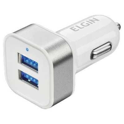 Carregador Veicular Automotivo 12V com 2 Saadas USB 5V 2.1A