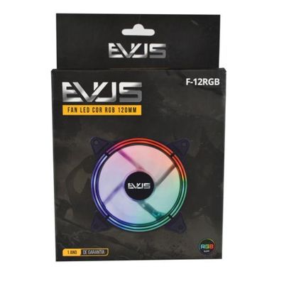 Cooler Gamer EVUS F-12RGB FAN 12CM com LED RGB
