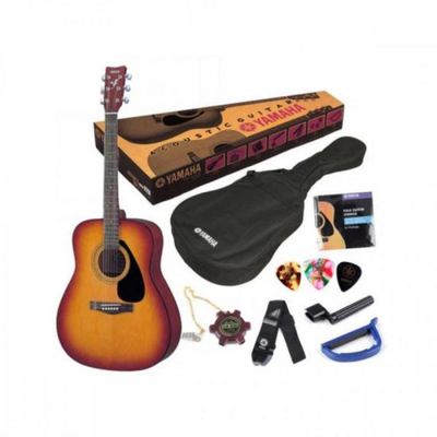 Kit Violao Acustico Yamaha F310P Tabacco BRONW Sunburst + Capa+acessorios
