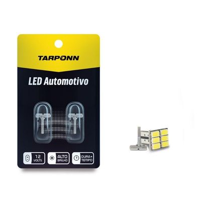 Lampada LED Tarponn Pingo T10-5630-6SMD Canbus com 2 UNDS.