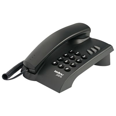 Telefone com Fio Intelbras Pleno com Chave Grafite
