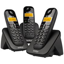 Telefone sem Fio Intelbras TS3113 Base e 2 Ramais DECT 6.0 Preto