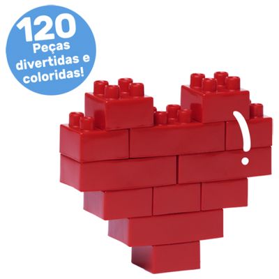 Blocos de Montar Baú 120 Peças Tand Kids - Toyster