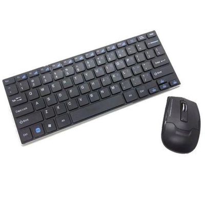 Kit Mini Teclado + Mouse Sem Fio 2.4g Ultra Slim HK-3910 Preto