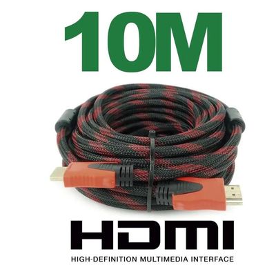Cabo Hdmi 10m Metros Blindado 3d Full Hd Para Tv Game Pc Notebok