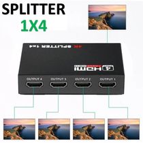 Distribuidor Hdmi Splitter 1x4 Divisor 4 Portas Para TV Ps3 Xbox Sky Net