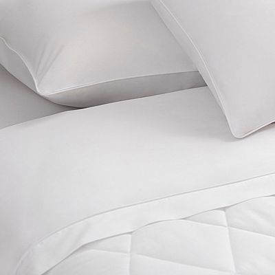jogo cama casal buddemeyer 180 fios basic percalle branco