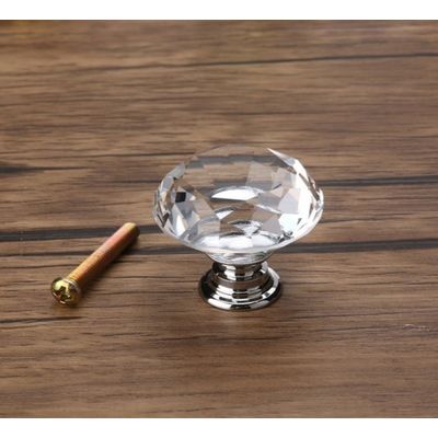 KIT 16 Puxadores de Cristal 30 mm Gaveta