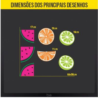 Adesivo de Parede Salada de Fruta