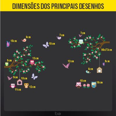 Adesivo de Parede Árvore Infantil