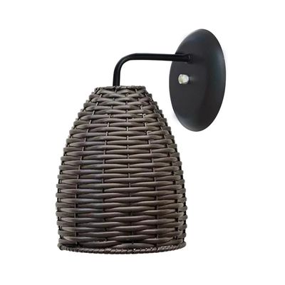 Arandela Junco Retro Marrom Tabaco