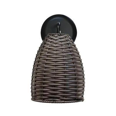 Arandela Junco Retro Marrom Tabaco