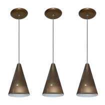 Lustre pendente Balcão cozinha Ouro velho 03 un