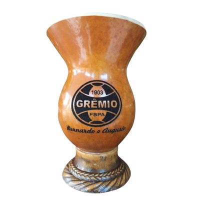 Cuia chimarrão Time e nome personalizado