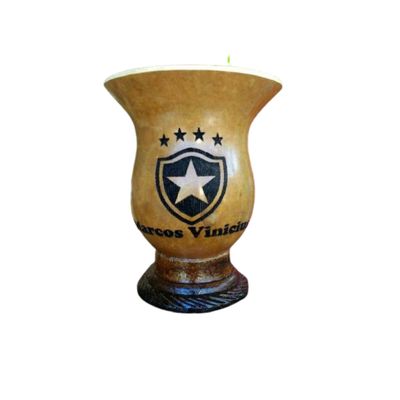 Cuia chimarrão Time e nome personalizado