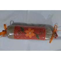 Peso porta flor laranja