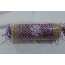 Peso porta flor roxa