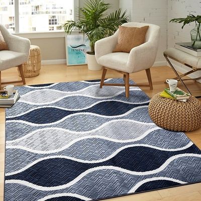 Tapete Flannel Sala Quarto Luxo Macio 2,00x1,40 chumbo e branco