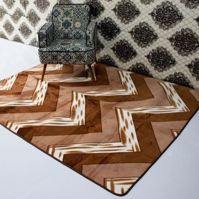 Tapete Flannel Sala Quarto Luxo Macio 2,00x1,40 Marrom