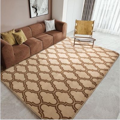Tapete Flannel Sala Quarto Luxo Macio 2,00x1,40 marrom