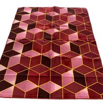 Tapete Flannel Sala Quarto Luxo Macio 2,00x1,40 vermelho