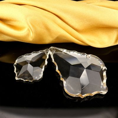 Kit 5 Placas Cristal Bacalhau 6,3 cm p/Lustres-Mais argolas