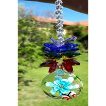 "Pingente de Cristal Suncatcher - Murano ""Porto"