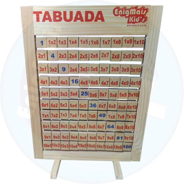 BRINQUEDO EDUCATIVO INFANTIL TABUADA GIRATÓRIA MULTIPLICAR