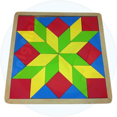 QUEBRA CABEÇA INFANTIL EDUCATIVO MOSAICO EM MDF