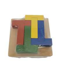 Quebra cabeça infantil educativo 4 T coloridos