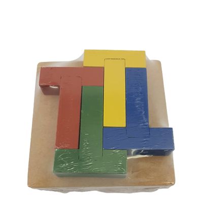 Quebra cabeça infantil educativo 4 T coloridos