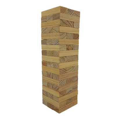 Quebra cabeça infantil Jenga madeira