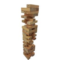 Quebra cabeça infantil Jenga madeira